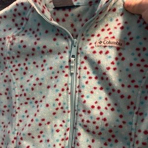 Columbia Girls Fleece Zip Up Size 10/12